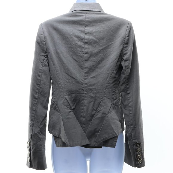 L.A.M.B. Wool Silk Blazer Jacket Women's Size 4 Gray - Picture 3 of 16